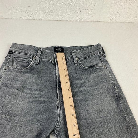 Citizens of Humanity Womens Demy Cropped Flare Jeans Gray High Rise Size 28 - Picture 6 of 12